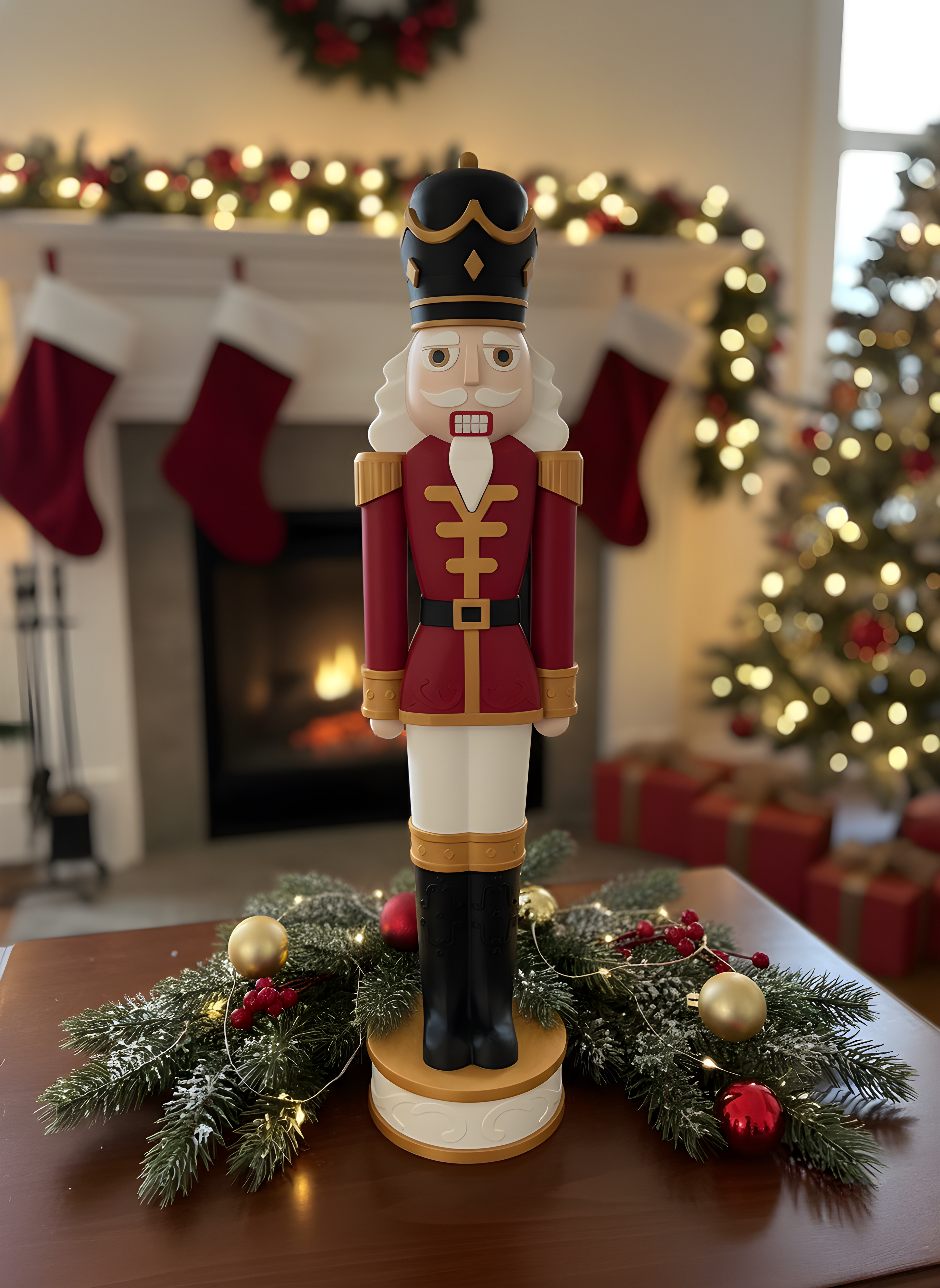 Cascanueces decorativo Navideño – 80 cm o 30 cm, colores personalizables